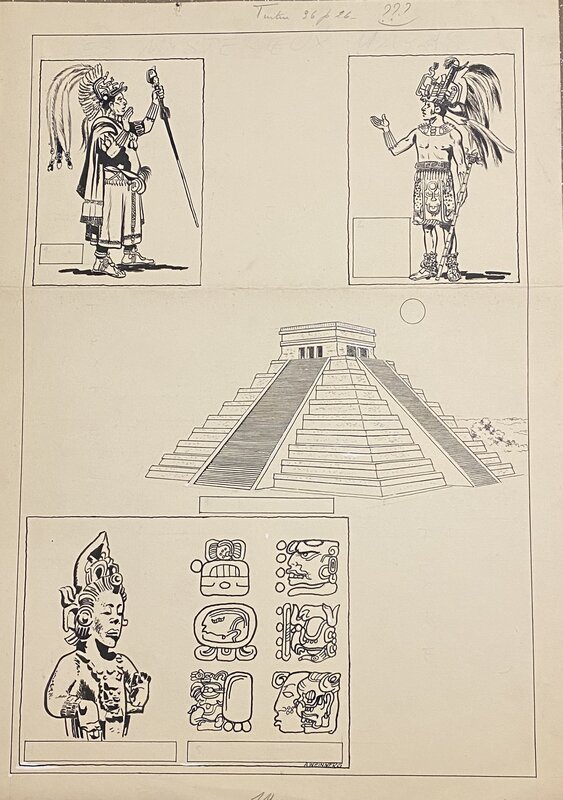 Albert Weinberg, rare planche originale ancienne, 