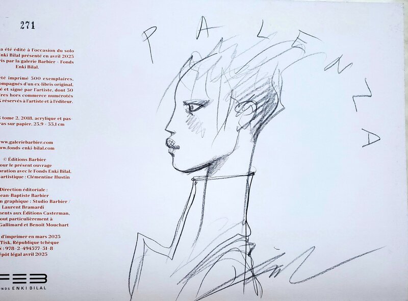 ENKI BILAL - ART PARIS 2025 - Sketch
