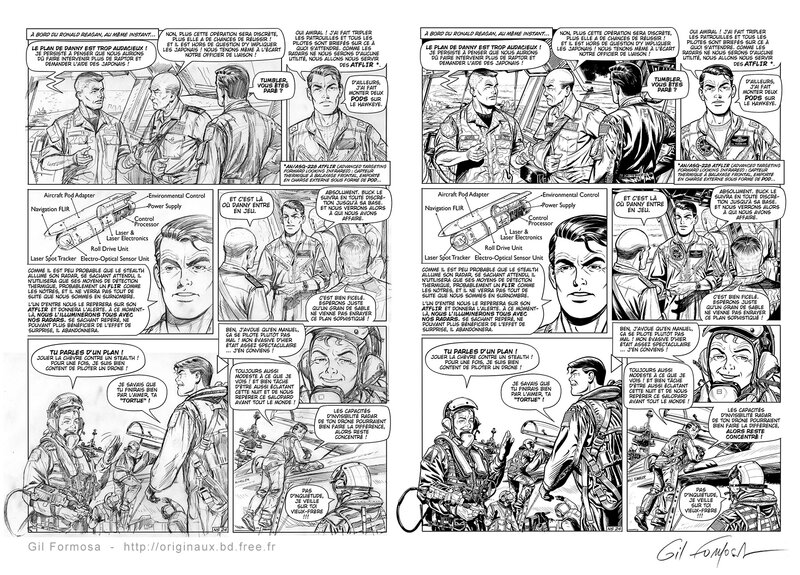 BUCK DANNY T54 P24 par Gil Formosa - Planche originale