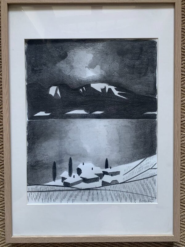 En vente - Bertschy, Lavaux après la tempête - Illustration originale