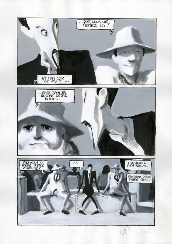 For sale - Pascal Rabaté, Ibicus – planche ref 9 - Comic Strip