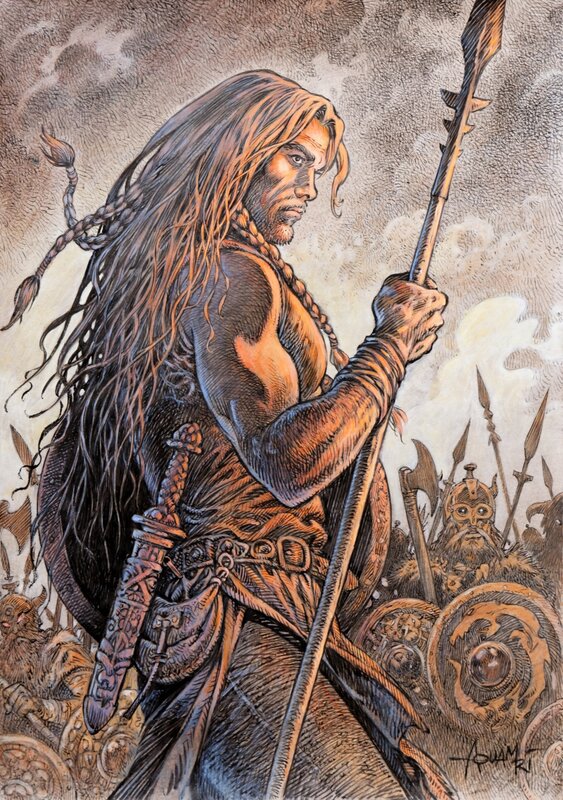 En vente - Saga valta 2 - Mohamed Aouamri - Valgar - Illustration originale