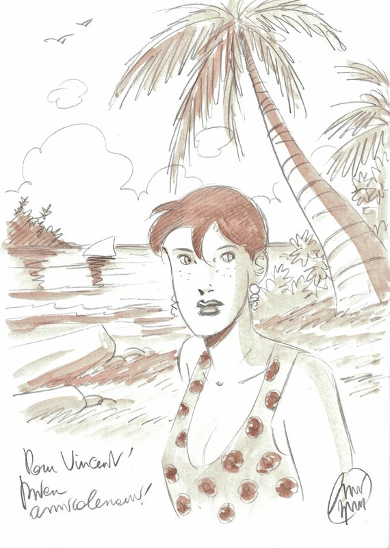 Caroline Baldwin by André Taymans - Sketch