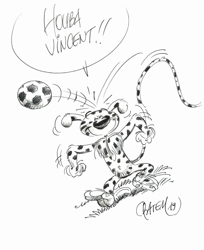Marsupilami by Batem - Sketch