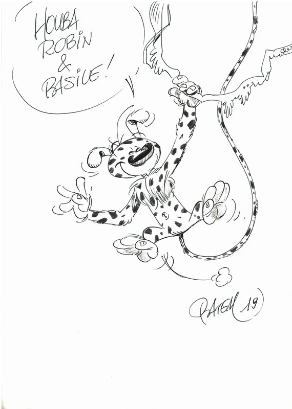 Marsupilami par Batem - Dédicace