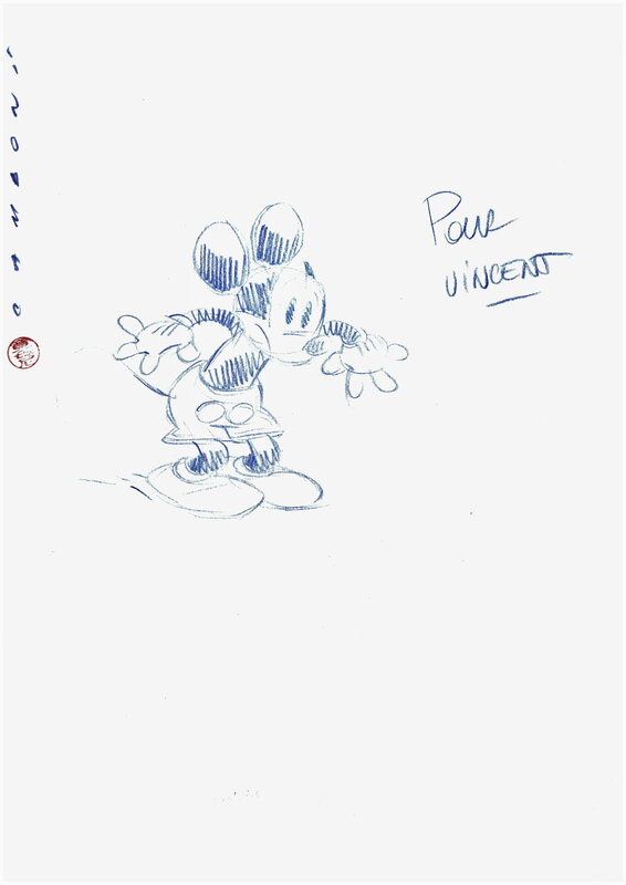 Mickey vu par par Silvio Camboni - Dédicace