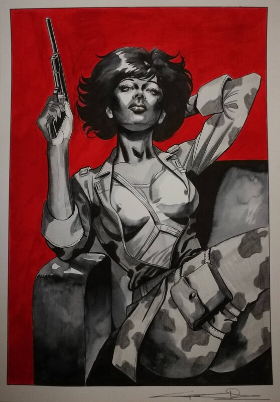 Guiseppe Candita, Major Jones - XIII (d'après William Vance) - Original Illustration