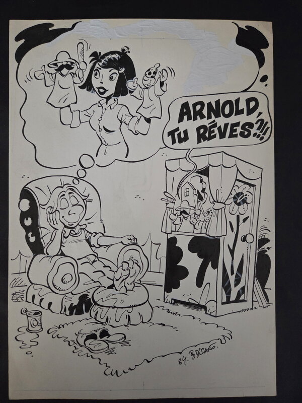 For sale - Bruno Di Sano, Illustration originale bd Arnold le rêveurs - Original Illustration