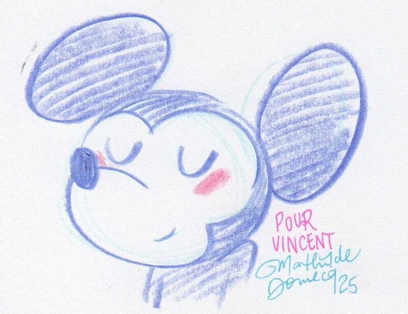 Mickey all stars par Mathilde Domecq - Dédicace