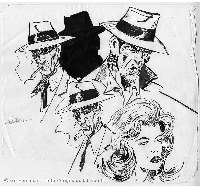 Gil Formosa, BOWEN Sergent-Major - Recherches personnages - Original art