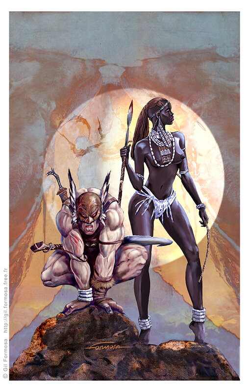 Gil Formosa, Robert E. Howard, John Buscema, Roy Thomas, CONAN Corps Barbares - Couverture originale