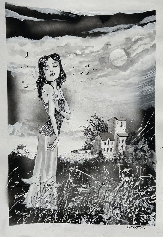 En vente - Vampira par Davide Garota - Planche originale