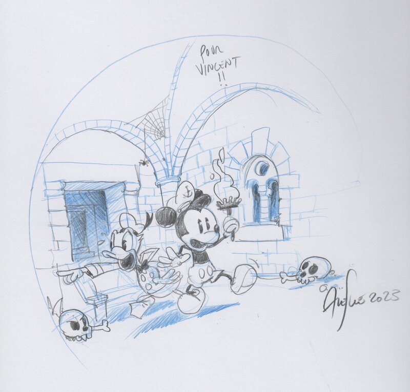 Mickey vu par par Alexis Nesme - Dédicace