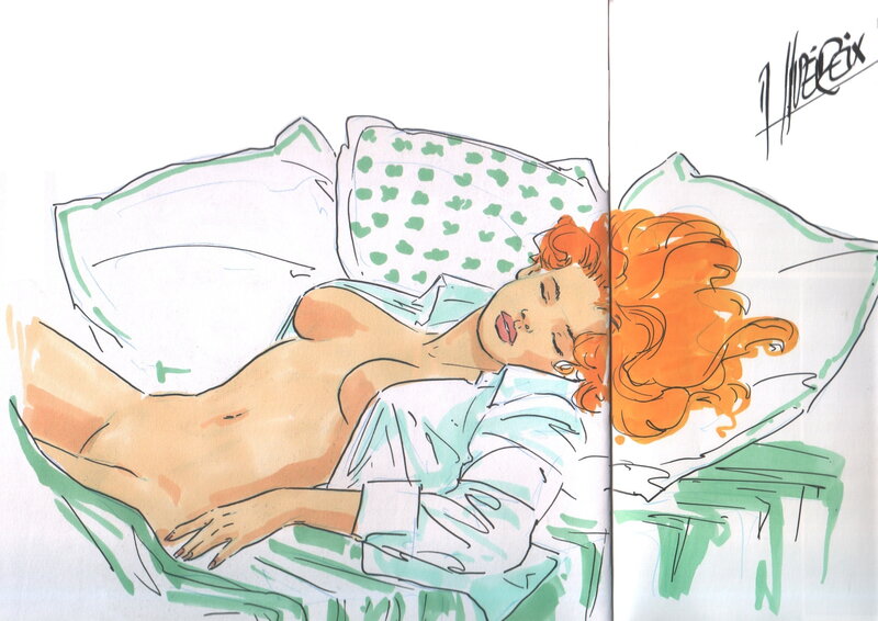 Miss Octobre by Alain Queireix - Sketch