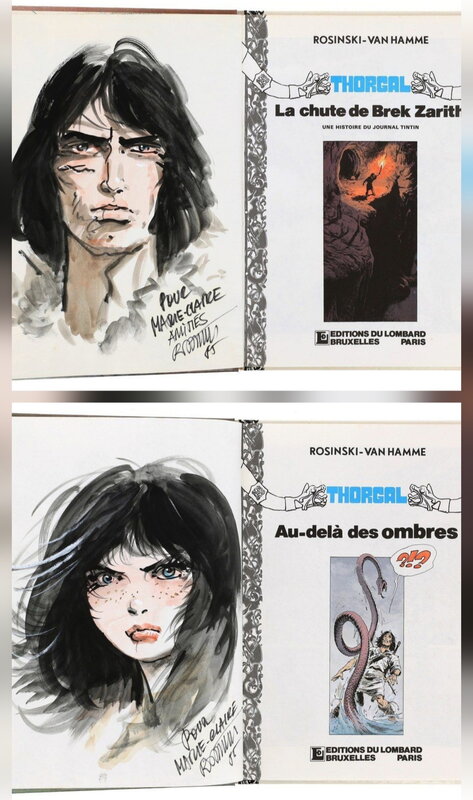 Grzegorz Rosinski, 1985 - Thorgal & Shaniah - Dédicace