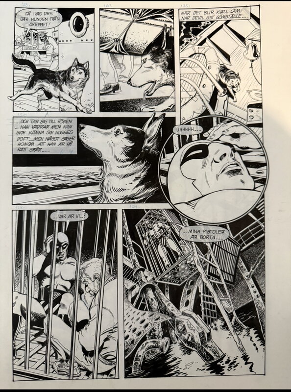 César Spadari, Fantomen “ Harbour Secret” - Planche originale