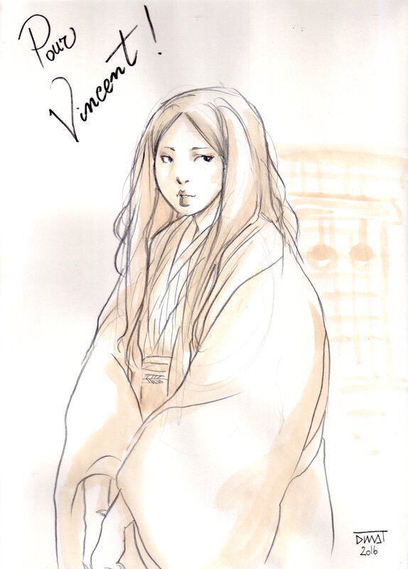 Petite Geisha par Dimat - Dédicace