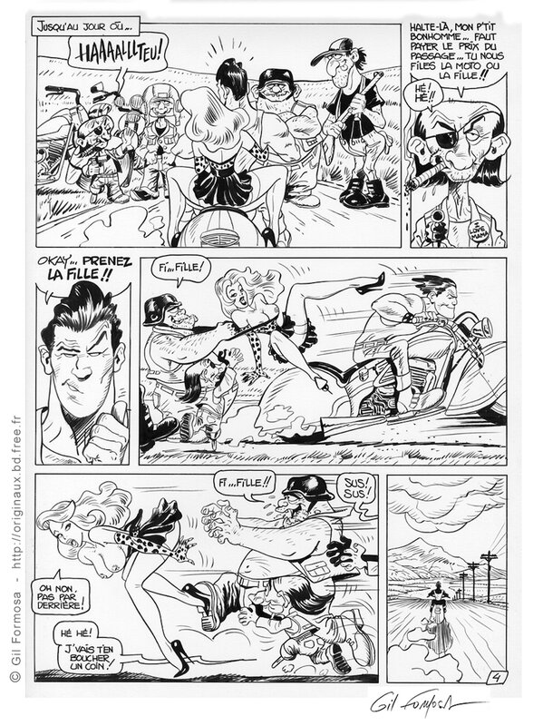 BIKERS  Planche 04 by Gil Formosa - Comic Strip