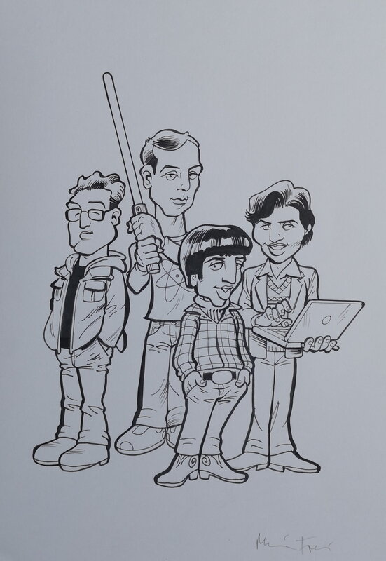 Big Bang Theory par Martin Frei - Illustration originale