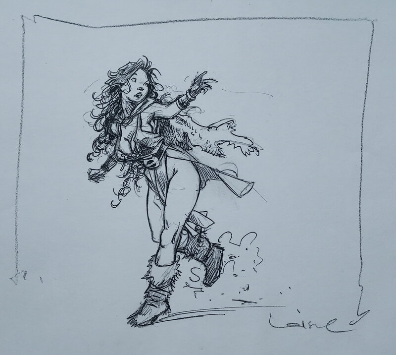 Régis Loisel, Pélisse - La Quête de l'Oiseau du Temps - Original Illustration