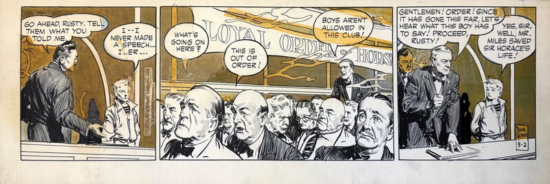 En vente - Rusty Riley par Frank Godwin - Planche originale