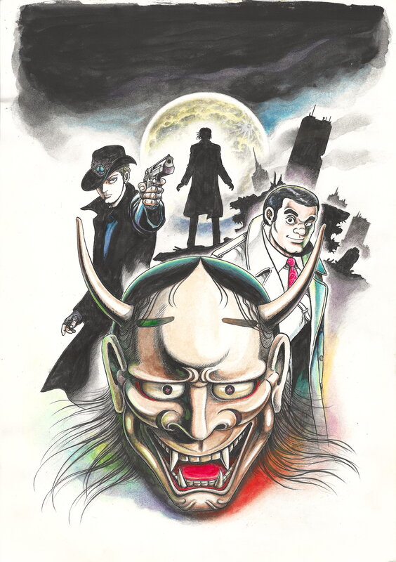 Jin Hirano, Hideyuki Kikuchi, Majin Detective | Champion Jack Comics (Akita Shoten) | Devil Detective - Comic Strip