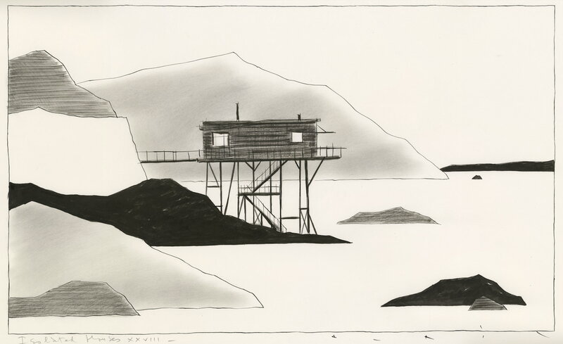 For sale - François Avril, Isolated HOUSES XXVIII - Original Illustration