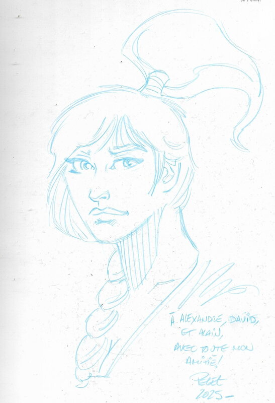 Claude Pelet, Dédicace sur le tome 1 des Pierres sacrées d'Ellijahrhemkathum - Sketch