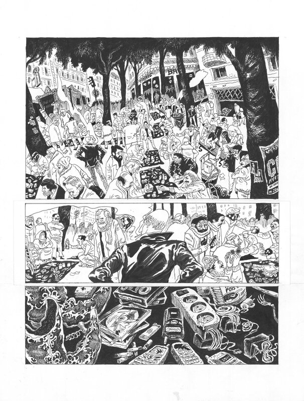 En vente - Vincent Perriot, Belleville Story - Avant Minuit, Tome 1 - Planche originale