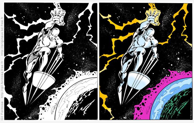 SILVER SURFER V2 par Gil Formosa, John Buscema, Stan Lee, Jack Kirby - Planche originale