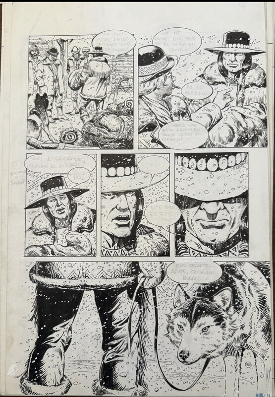 White Fang par César Spadari, Jack London - Planche originale