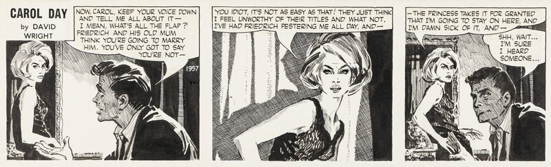 David Wright, Carol Day - Friedrich Kahlenberg - Strip #1957 - Planche originale