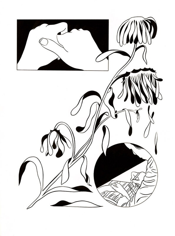 For sale - Aj DUNGO – In Waves – illustration originale – 016 - Original Illustration