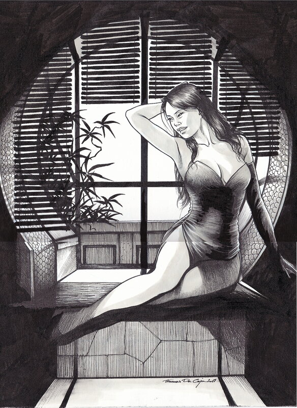 Thomas Du Caju, Little England - Ruby - Original Illustration