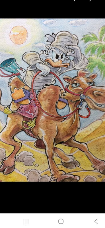 En vente - Alessandro Gottardo, Uncle Scrooge d' Arabia - Oncle Picsou - - Illustration originale