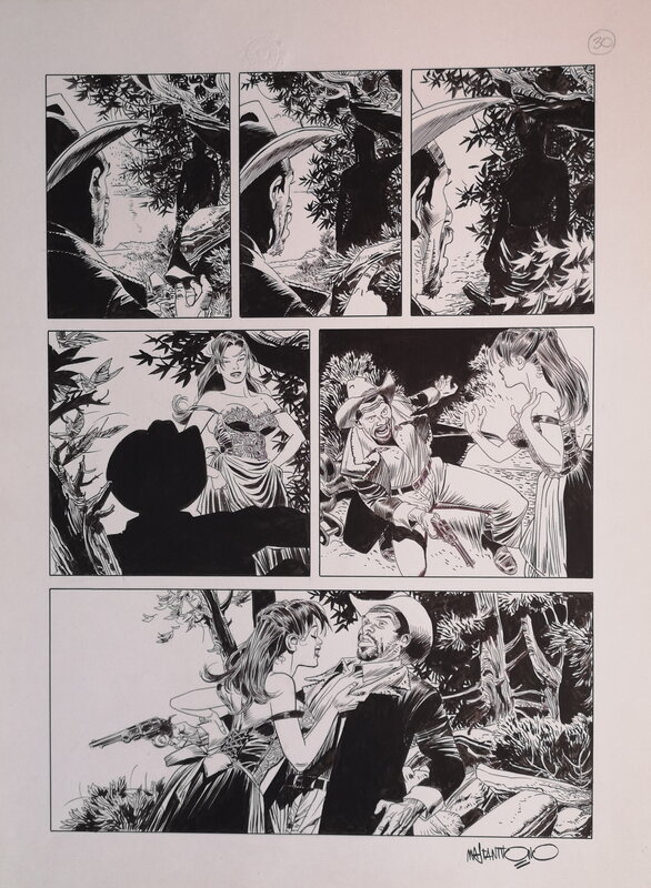 Deadwood Dick par Corrado Mastantuono - Planche originale