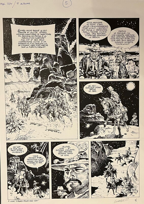 En vente - Mac Coy par Antonio Hernandez Palacios, Jean-Pierre Gourmelen - Planche originale