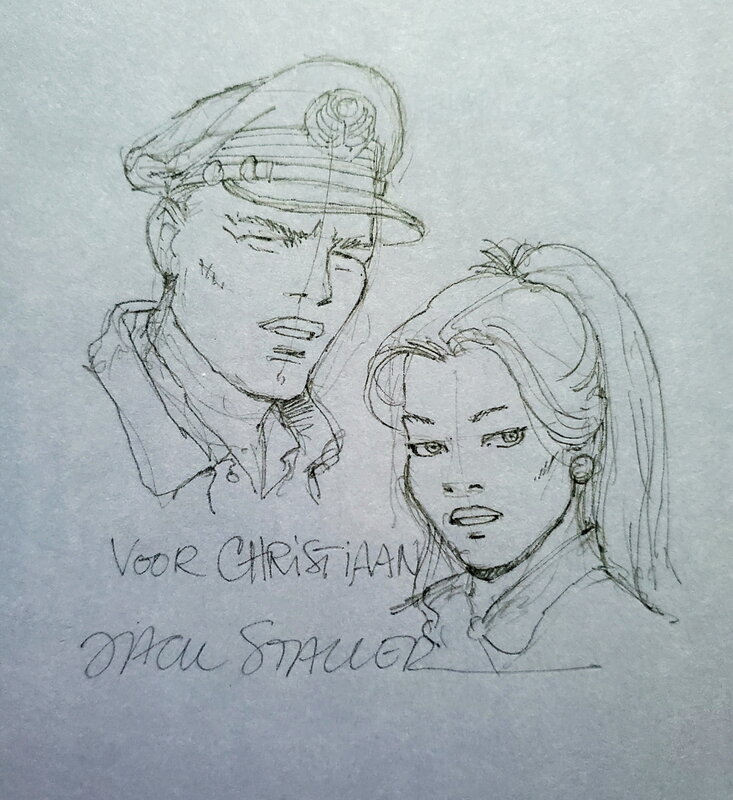 Jack Staller, THE BLACK HAWK LINE   T3 A L'OMBRE DU FUJI-SAN - Sketch