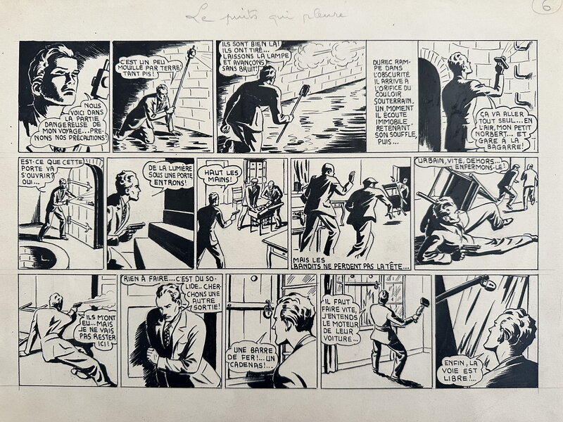 Jacques Souriau, 1945, Le puits qui pleure - Comic Strip