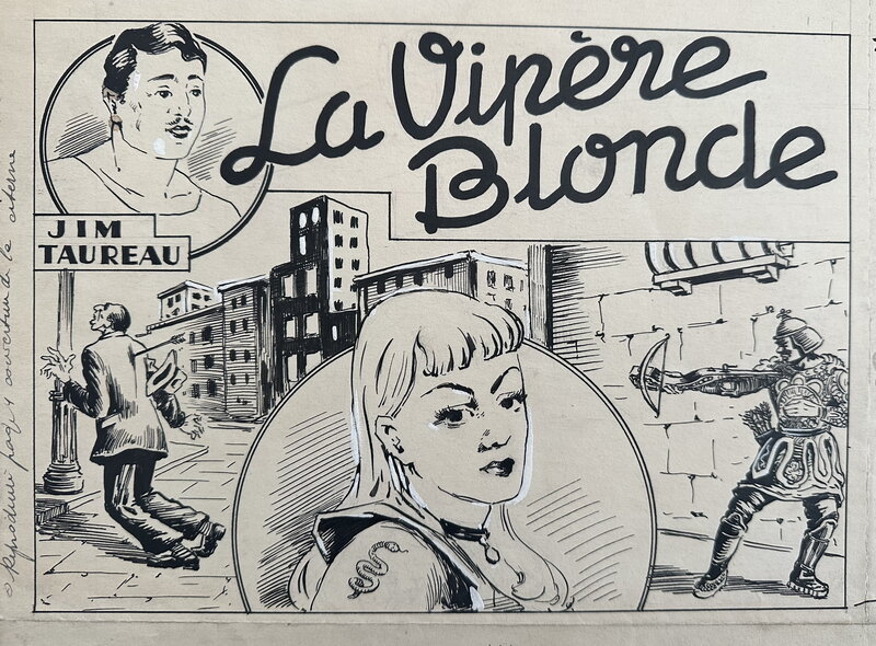 Edgardo Dell'Acqua, 1947, La vipère blonde, Jim Taureau - Couverture originale