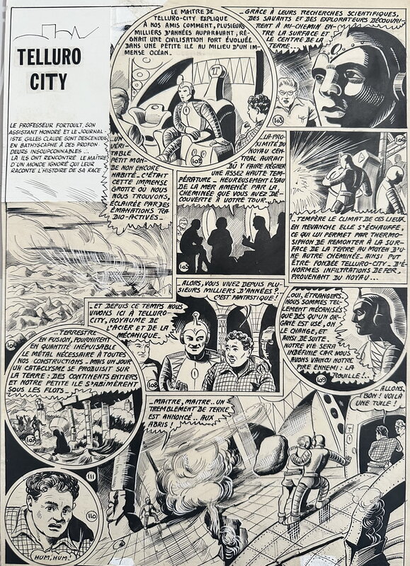 1948, Telluro City by Yves Mondet - Comic Strip