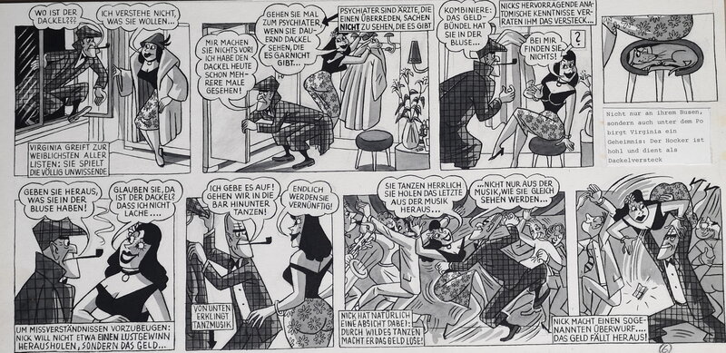 Nick Knatterton by Manfred Schmidt - Comic Strip