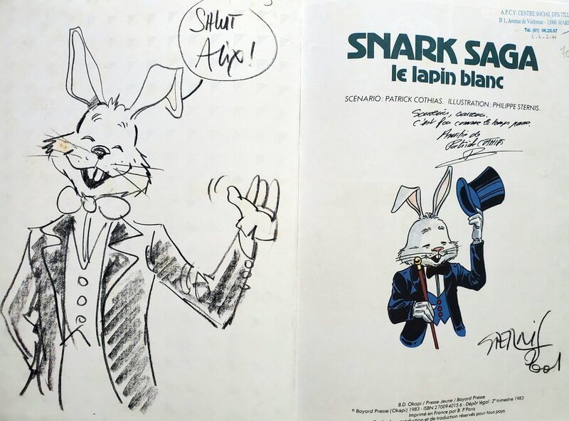 Philippe Sternis, Patrick Cothias, SNARK SAGA   T2 LE LAPIN BLANC - Sketch