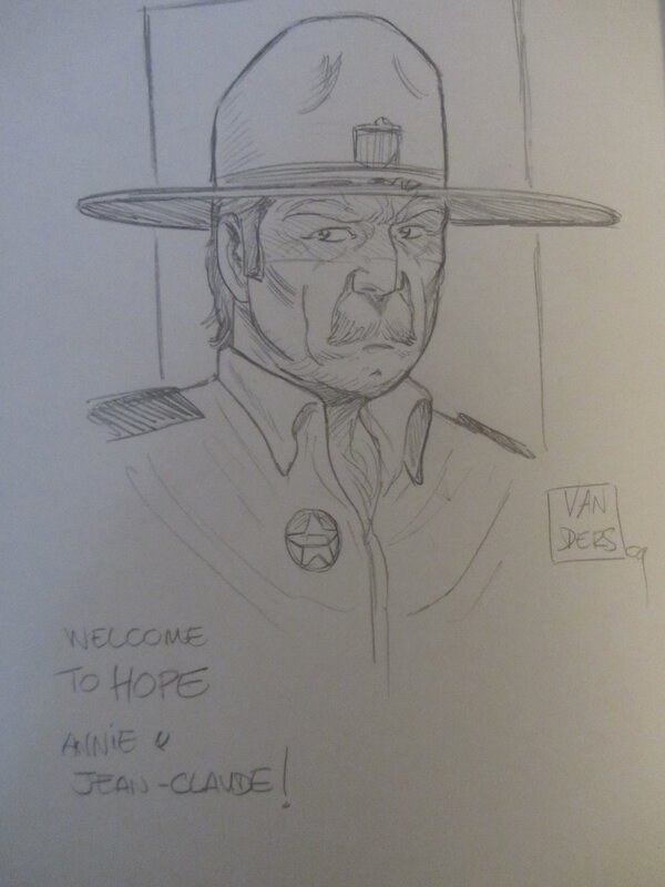 Le shérif par Damien Vanderstraeten, Damien Marie - Dédicace