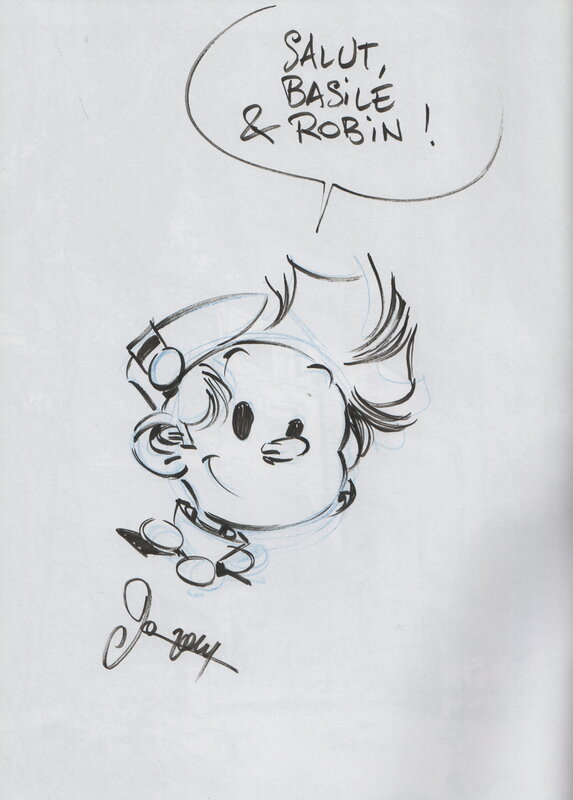 Spirou et Fantasio par Dan Verlinden - Dédicace