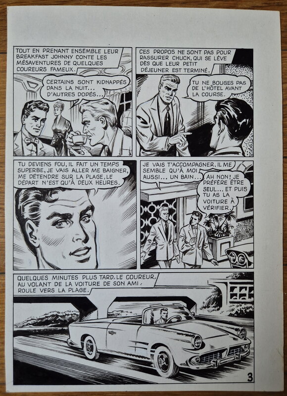 Le Rayon Fatal par René Brantonne - Planche originale