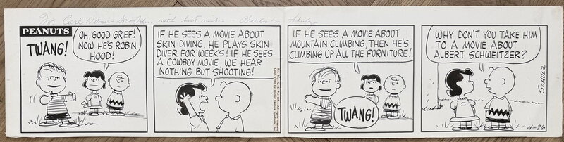 Charles Schulz - Peanuts - Planche originale