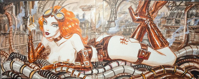 Les fleurs du mal par Olivier Ledroit - Illustration originale