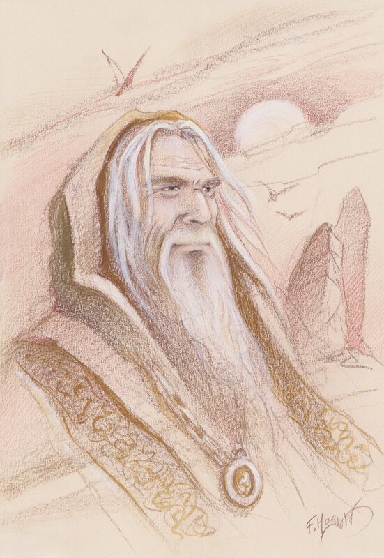 Le mage par Florence Magnin - Illustration originale