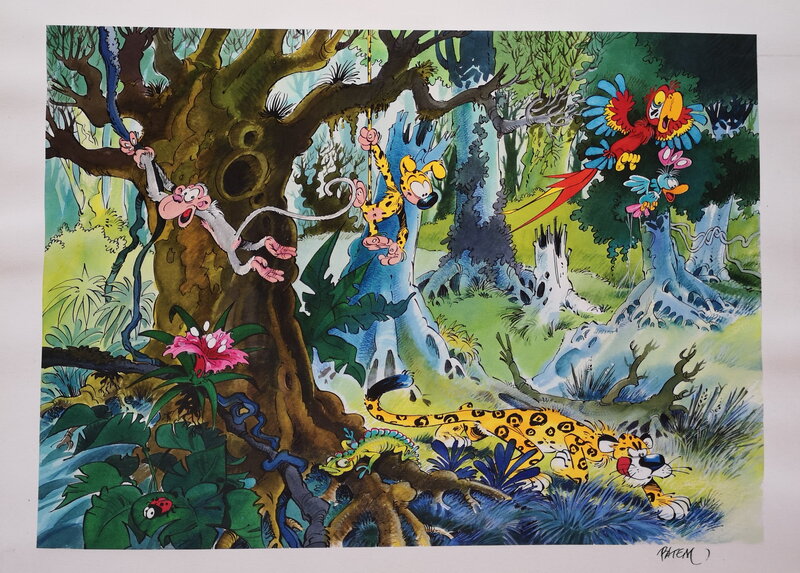 Marsupilami by Batem - Original Illustration